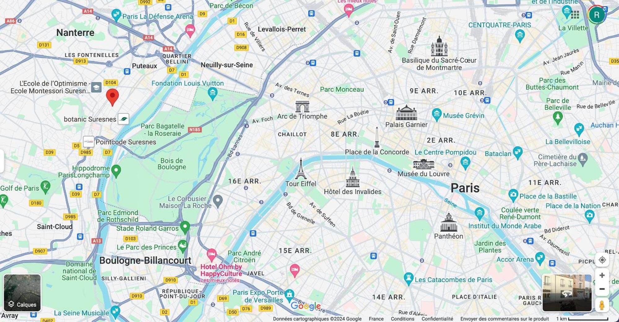 Apartament A 10 Min De La Defense Et A 20 Min De Paris Suresnes Zewnętrze zdjęcie